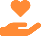 hand-holding-heart-solid-icon-orange