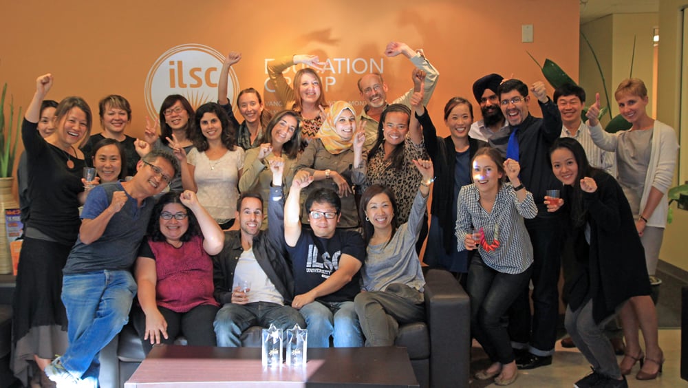 ILSC Marketing Staff Celebrate the Star Chain School Award Win