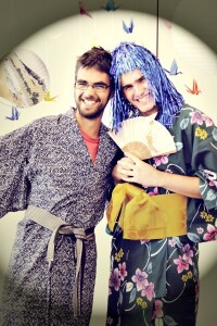 ILSC-Vancouver students dress in Japanese style at the Matsuri Photo Booth ILSC-Vancouver students dress in Japanese style at the Matsuri Photo Booth