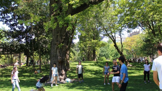 The students at High Park, the largest park in the city