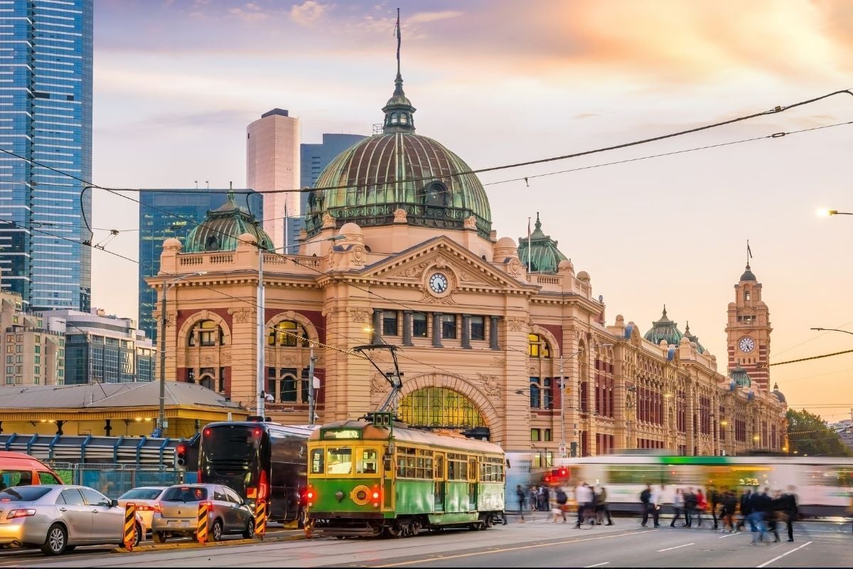 Melbourne Flinders Street Train Station in Australia