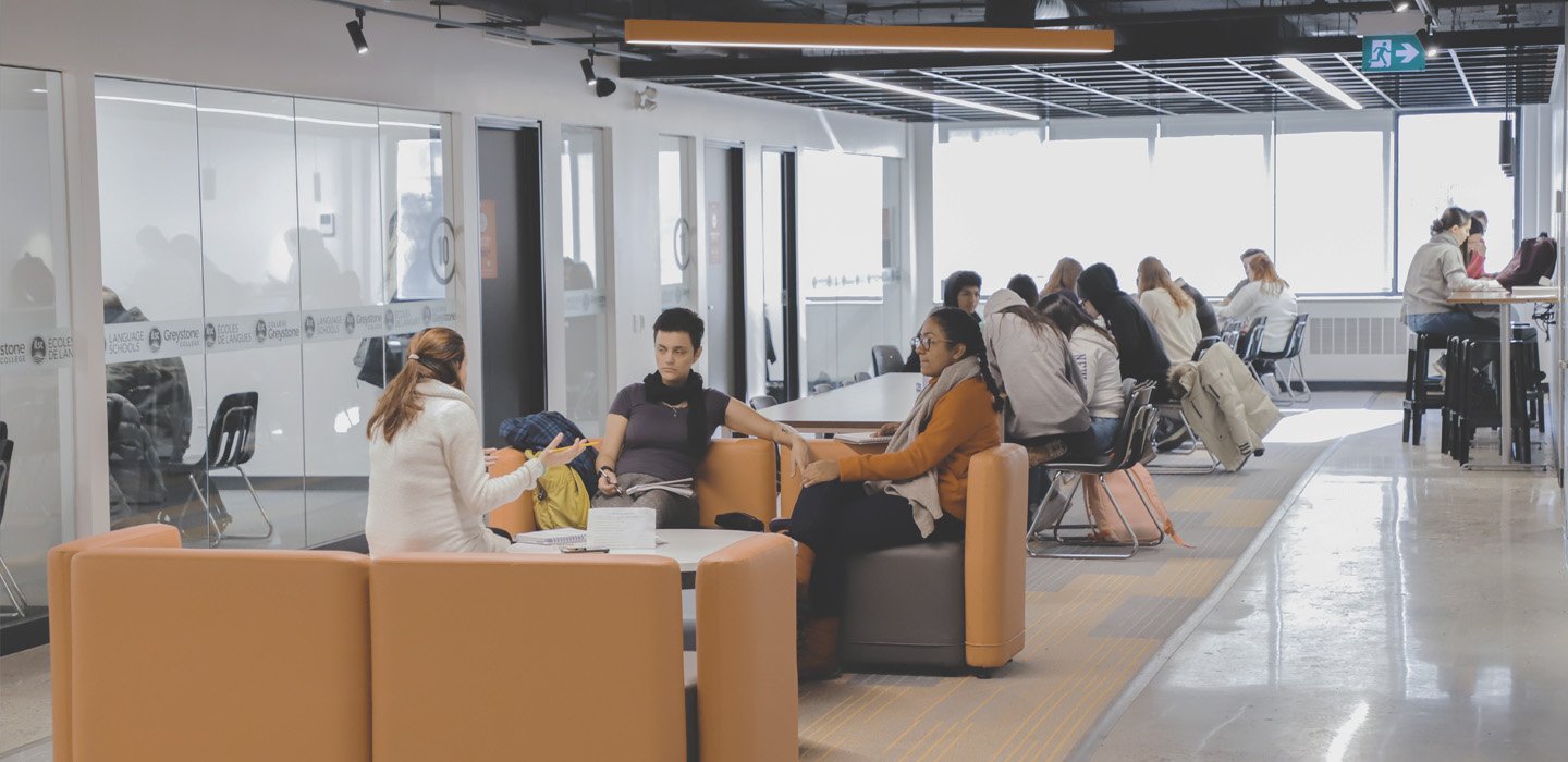 Greystone College students studying on campus at our career college in Montreal, Toronto, Vancouver