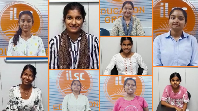 A photo collage of ILSC New Delhi Learn to Earn program participants