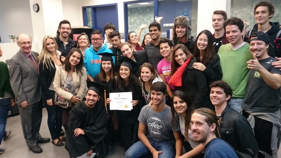 Greystone college students at a networking event