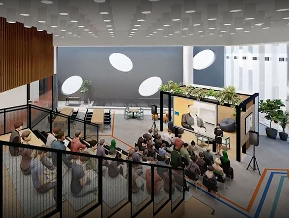 Stadium staircase