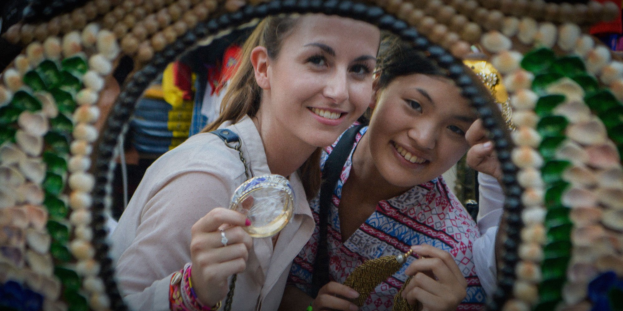 Two international students study Hindi and explore the city of New Delhi through ILSC's English school