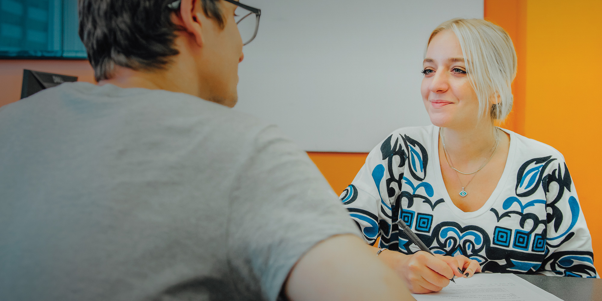 Student prepares for the Cambridge Exams with an ILSC instructor